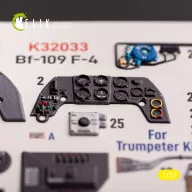   Kelik BF-109 F-4 - interior 3D decals for Trumpeter kit 1:32 (K32033)