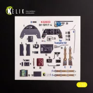   Kelik BF-109 F-4 - interior 3D decals for Trumpeter kit 1:32 (K32033)