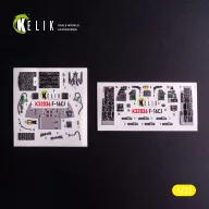   Kelik F-16CJ - interior 3D decals for Tamiya kit 1:32 (K32036)