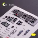 Kelik F-16CJ - interior 3D decals for Tamiya kit 1:32 (K32036)