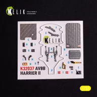   Kelik AV-8 Harrier - interior 3D decals for Trumpeter kit 1:32 (K32037)