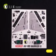   Kelik AV-8 Harrier - interior 3D decals for Trumpeter kit 1:32 (K32037)