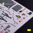Kelik AV-8 Harrier - interior 3D decals for Trumpeter kit 1:32 (K32037)