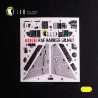   Kelik GR.MK7 Harrier - interior 3D decals for Trumpeter kit 1:32 (K32038)