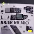 Kelik GR.MK7 Harrier - interior 3D decals for Trumpeter kit 1:32 (K32038)