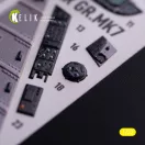 Kelik GR.MK7 Harrier - interior 3D decals for Trumpeter kit 1:32 (K32038)