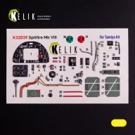   Kelik Spitfire Mk VIII - interior 3D decals for Tamiya kit 1:32 (K32039)