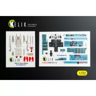   Kelik MiG-21 F-13 export version - interior 3D decals for Trumpeter kit 1:32 (K32042)