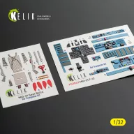   Kelik MiG-21 F-13 export version - interior 3D decals for Trumpeter kit 1:32 (K32042)