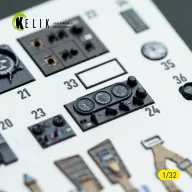   Kelik Bf-110D - interior 3D decals for Dragon/Hobby 2000 kit 1:32 (K32045)