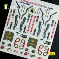 Kelik F-4D - interior 3D decals for Tamiya kit 1:32 (K32049)