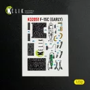 Kelik F-15C (early) - interior 3D decals for Tamiya kit 1:32 (K32051)