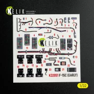   Kelik F-15C (early) - interior 3D decals for Tamiya kit 1:32 (K32051)