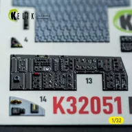   Kelik F-15C (early) - interior 3D decals for Tamiya kit 1:32 (K32051)
