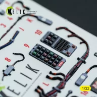   Kelik F-15C (early) - interior 3D decals for Tamiya kit 1:32 (K32051)