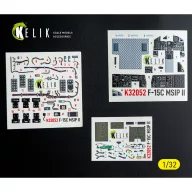   Kelik F-15C MSIP II- interior 3D decals for Tamiya kit 1:32 (K32052)