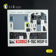   Kelik F-15C MSIP II- interior 3D decals for Tamiya kit 1:32 (K32052)