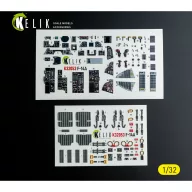   Kelik F-14A - interior 3D decals for Tamiya kit 1:32 (K32053)