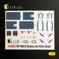   Kelik OV-10A/C Bronco - interior 3D decals for Kitty Hawk/Zimi models kit 1:32 (K32054)