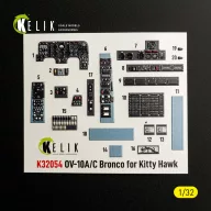   Kelik OV-10A/C Bronco - interior 3D decals for Kitty Hawk/Zimi models kit 1:32 (K32054)