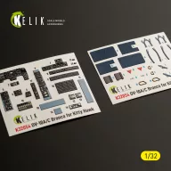   Kelik OV-10A/C Bronco - interior 3D decals for Kitty Hawk/Zimi models kit 1:32 (K32054)