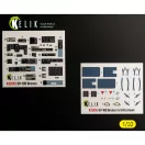 Kelik OV-10D Bronco - interior 3D decals for Kitty Hawk/Zimi models kit 1:32 (K32055)