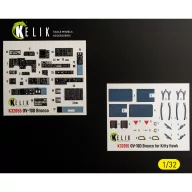   Kelik OV-10D Bronco - interior 3D decals for Kitty Hawk/Zimi models kit 1:32 (K32055)