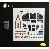   Kelik MS-406C-1 - interior 3D decals for Special Hobby kit 1:32 (K32057)