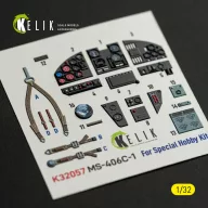   Kelik MS-406C-1 - interior 3D decals for Special Hobby kit 1:32 (K32057)
