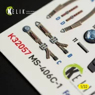   Kelik MS-406C-1 - interior 3D decals for Special Hobby kit 1:32 (K32057)