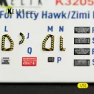 Kelik RF-5E - interior 3D decals for Kitty Hawk/Zimi models kit 1:32 (K32058)