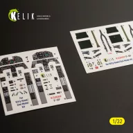   Kelik F-5F - interior 3D decals for Kitty Hawk/Zimi models kit 1:32 (K32059)