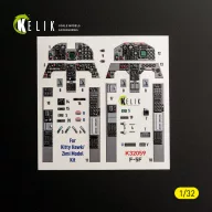   Kelik F-5F - interior 3D decals for Kitty Hawk/Zimi models kit 1:32 (K32059)