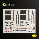 Kelik F-5F - interior 3D decals for Kitty Hawk/Zimi models kit 1:32 (K32059)