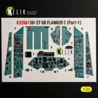   Kelik SU-27UB Flanker C - interior 3D decals for Trumpeter kit 1:32 (K32061)