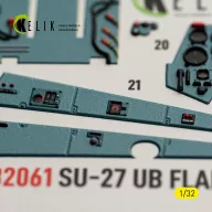   Kelik SU-27UB Flanker C - interior 3D decals for Trumpeter kit 1:32 (K32061)
