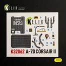 Kelik A-7D CORSAIR II - interior 3D decals for Trumpeter kit 1:32 (K32062)