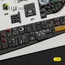 Kelik A-7D CORSAIR II - interior 3D decals for Trumpeter kit 1:32 (K32062)