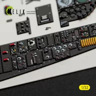   Kelik A-7D CORSAIR II - interior 3D decals for Trumpeter kit 1:32 (K32062)