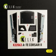   Kelik A-7E CORSAIR II - interior 3D decals for Trumpeter kit 1:32 (K32063)