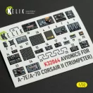 Kelik Avionics for A-7E/D CORSAIR II - exterior 3D decals for Trumpeter kit 1:32 (K32064)