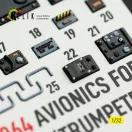 Kelik Avionics for A-7E/D CORSAIR II - exterior 3D decals for Trumpeter kit 1:32 (K32064)