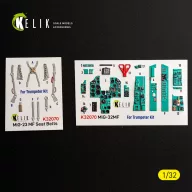   Kelik MiG-23 MF - interior 3D decals for Trumpeter 1:32 (K32070)