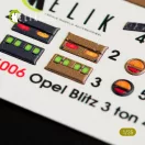 Kelik Opel Blitz 3ton 4x2 interior 3D decals for Tamiya kit 1:35 (K35006)