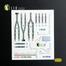 Kelik CH-54A Tarhe interior 3D decals for ICM kit 1:35 (K35009)