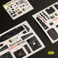   Kelik MH-60L Black Hawk interior 3D decals for Kitty Hawk / Zimimodel kit 1:35 (K35010)