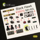 Kelik MH-60L Black Hawk interior 3D decals for Kitty Hawk / Zimimodel kit 1:35 (K35010)