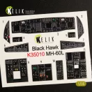 Kelik MH-60L Black Hawk interior 3D decals for Kitty Hawk / Zimimodel kit 1:35 (K35010)