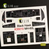   Kelik MH-60L Black Hawk interior 3D decals for Kitty Hawk / Zimimodel kit 1:35 (K35010)