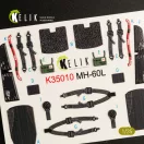 Kelik MH-60L Black Hawk interior 3D decals for Kitty Hawk / Zimimodel kit 1:35 (K35010)